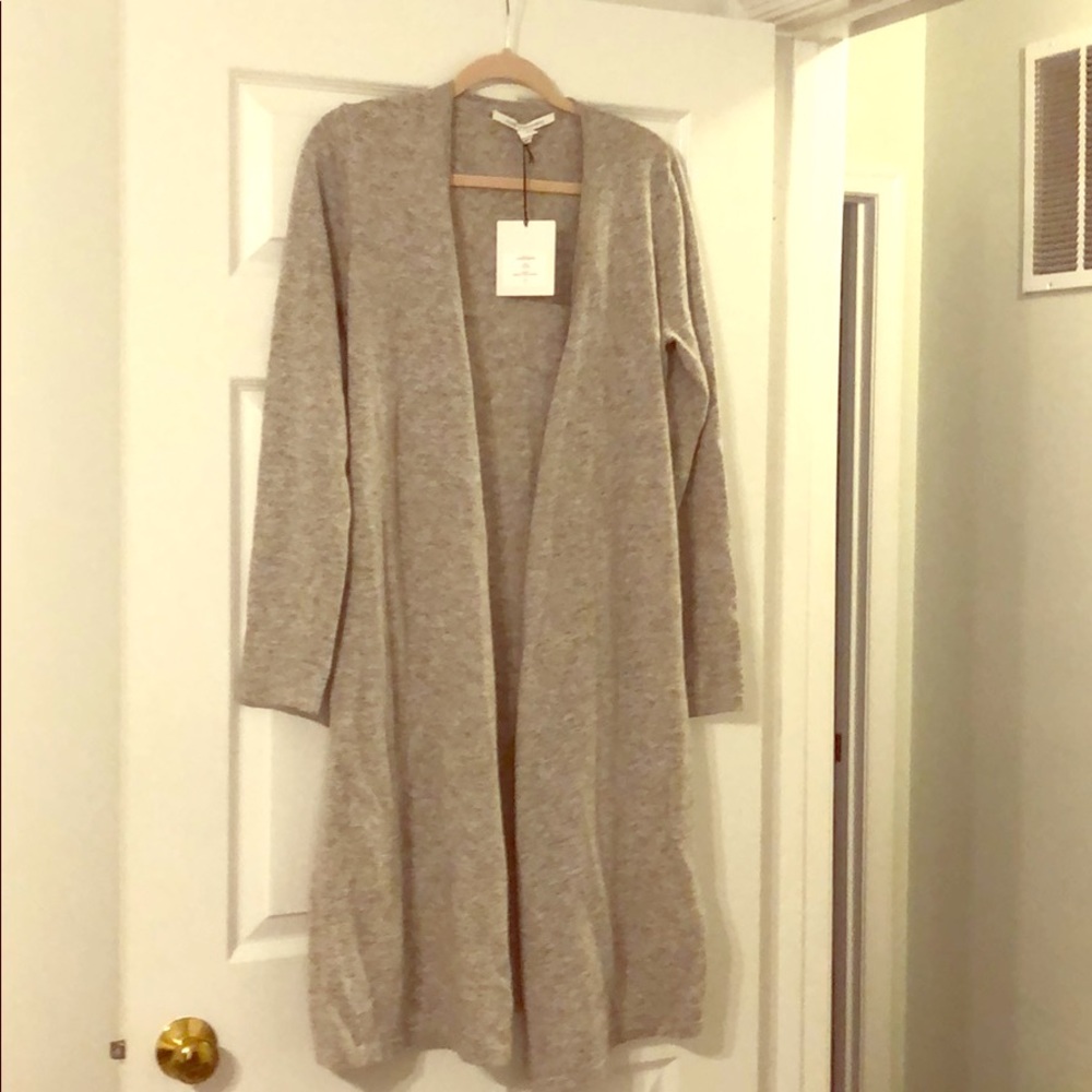 Diane von Furstenburg cashmere draped cardigan